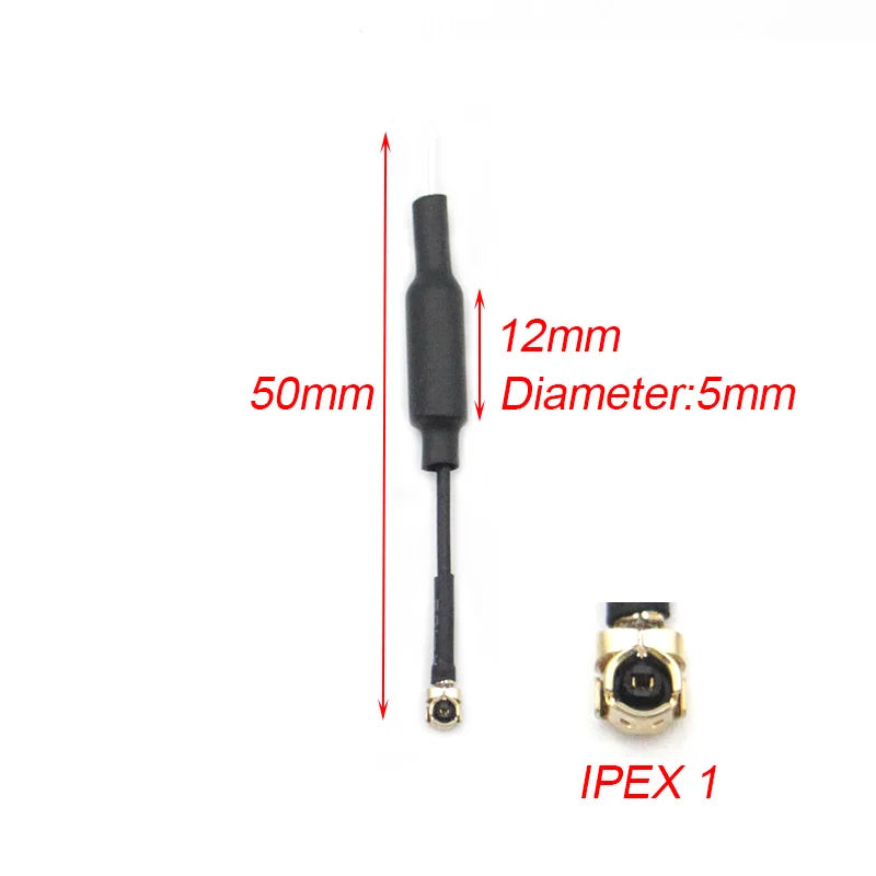 5pcs Sparkhobby 5.8G Image Transmission Copper Tube Antenna Micro Mini FPV Port For Video Transmitter RC Drones Quadcopter Parts 13 12mm 50mm Diameter:Smm IPEX