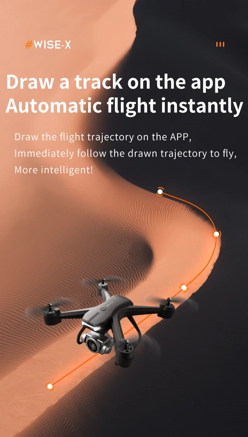 4DRC V14 Drone, #wise-x draw a flight trajectory on the app automatically 