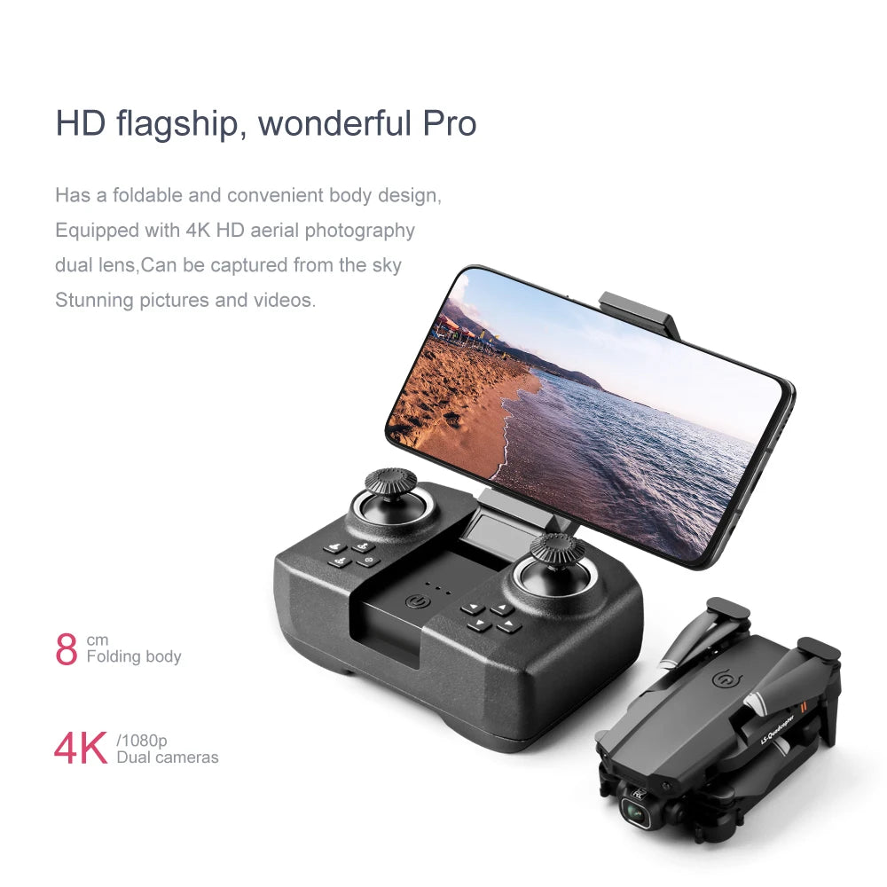 Mini WIFI Professional Drone with 4k 1080P Camera High Hold Mode Foldable RC Plane Helicopter Pro Drone Toys for Children Gifts 32 Mini WIFI Professional Drone, wonderful pro has a foldable and convenient body design, equipped with