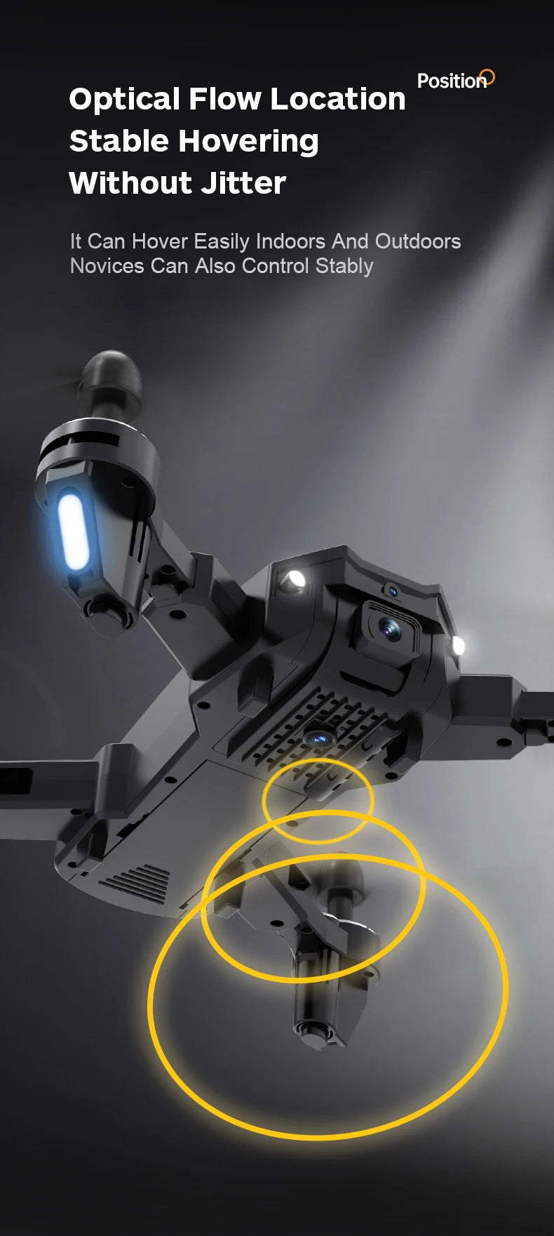 S21 Drone - 4K Dual Camera GPS WiFi RC Quadcopter Toys Drone 15 S21 Drone, position optical flow location stable hovering without jitter it can hover