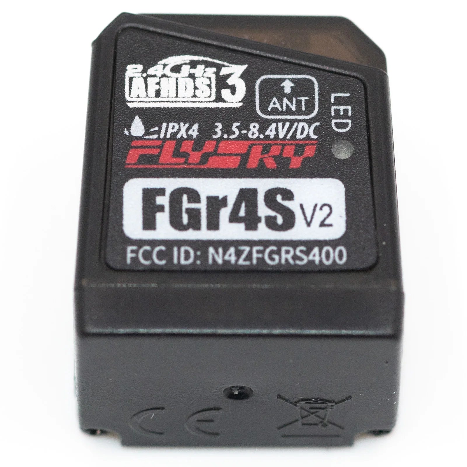 Flysky FGR4S V2 Receiver - AFHDS Single-Antenna Bidirectional PWM /PPM / IBUS Output Receiver for Flysky NB4 PL18 RC Transmitter 13 Flysky FGR4S V2 Receiver, EIPX4 3.5-8.4V/DC ZLSRT FGr4S