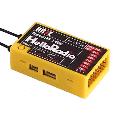 HelloRadioSky HR7E 2.4GHz ELRS 7CH PWM Receiver for Fixed Wing RC Airplanes, Drones & FPV Quadcopter