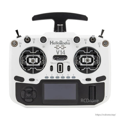 HelloRadioSky V14 MAX/MAX R9 1000mW ELRS/4IN1 EdgeTX Transmitter Remote Controller CNC Metal RDC9 Gimbal