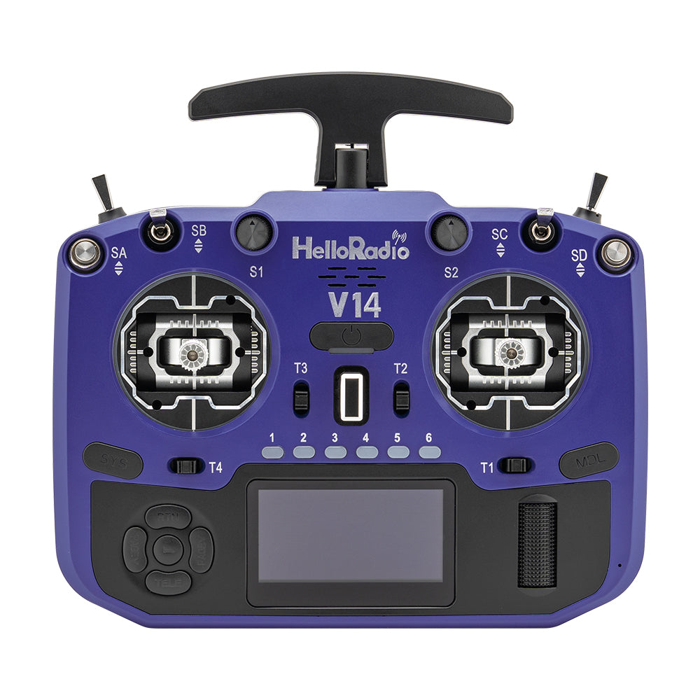 HelloRadioSky V14 MAX/MAX R9 1000mW ELRS/4IN1 EdgeTX Transmitter Remote Controller CNC Metal RDC9 Gimbal