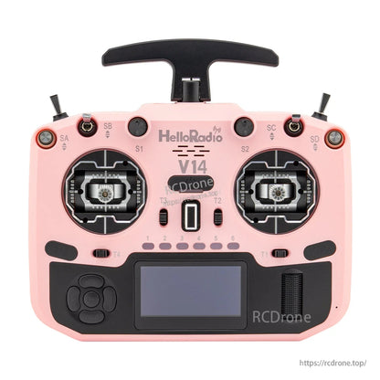 HelloRadioSky V14 MAX/MAX R9 1000mW ELRS/4IN1 EdgeTX Transmitter Remote Controller CNC Metal RDC9 Gimbal