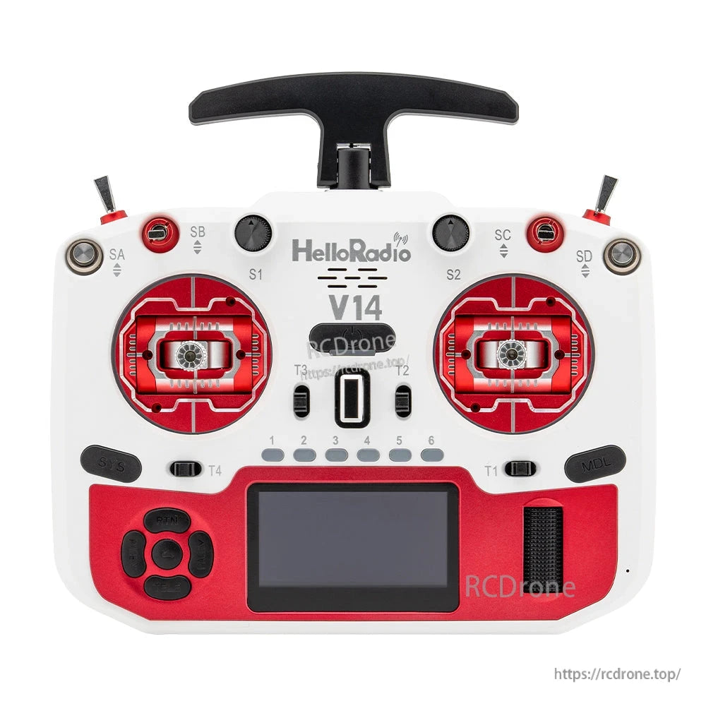 HelloRadioSky V14 MAX/MAX R9 1000mW ELRS/4IN1 EdgeTX Transmitter Remote Controller CNC Metal RDC9 Gimbal