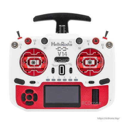 HelloRadioSky V14 MAX/MAX R9 1000mW ELRS/4IN1 EdgeTX Transmitter Remote Controller CNC Metal RDC9 Gimbal