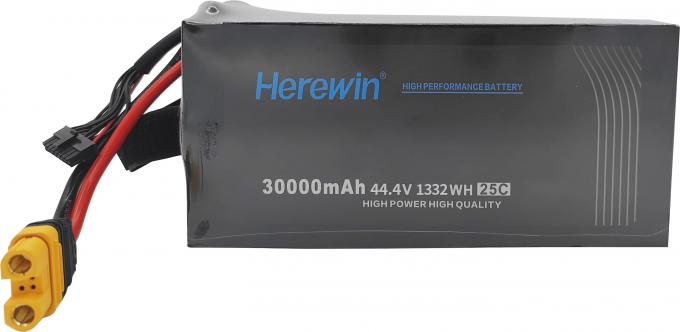 Herewin 44.4V 12S 30000mAh LiPo Drone Battery, High-performance LiPo drone battery with high power and quality.