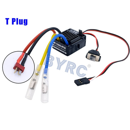 HobbyWing QuicRun 1060 RTR 60A Brushed Electronic Speed Controller ESC For 1:10 RC HSP Car Waterproof RC Car Axial scx10