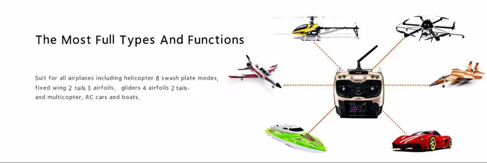 Radiolink AT9S Transmitter, The Most Full Types And Functions Suit for all airplanes including helicopter swash