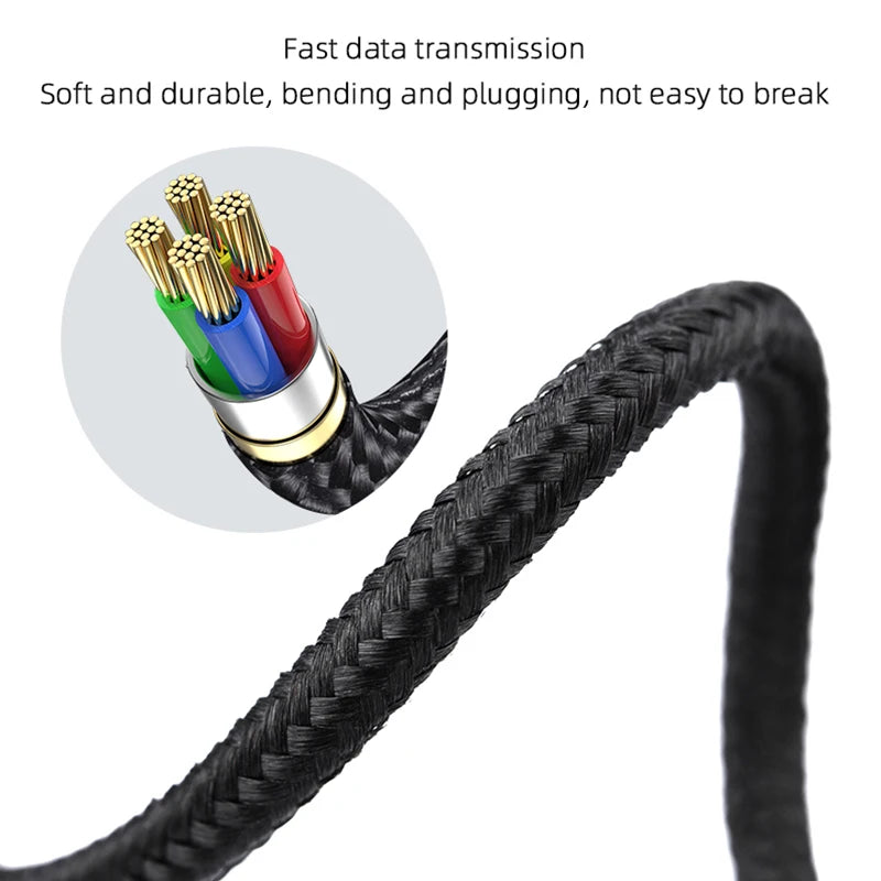 Fast data transmission Soft and durable, bending and plugging, not easy to