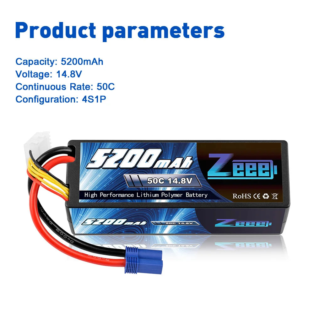 EZobzab PEE 50C 14.8V High Performance Lithium Poly