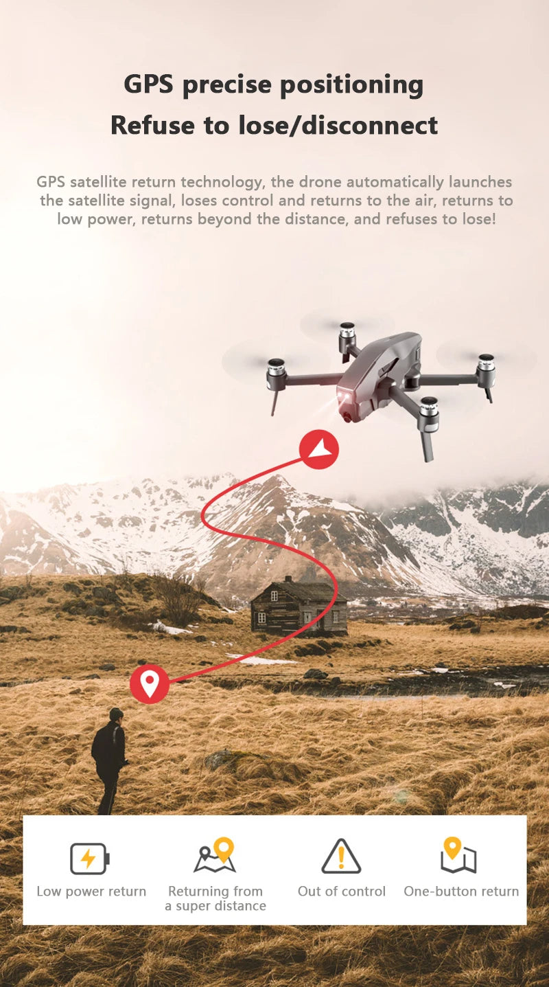 M1 pro drone, drone automatically launches satellite signal, loses control, returns to low power, returns beyond distance 