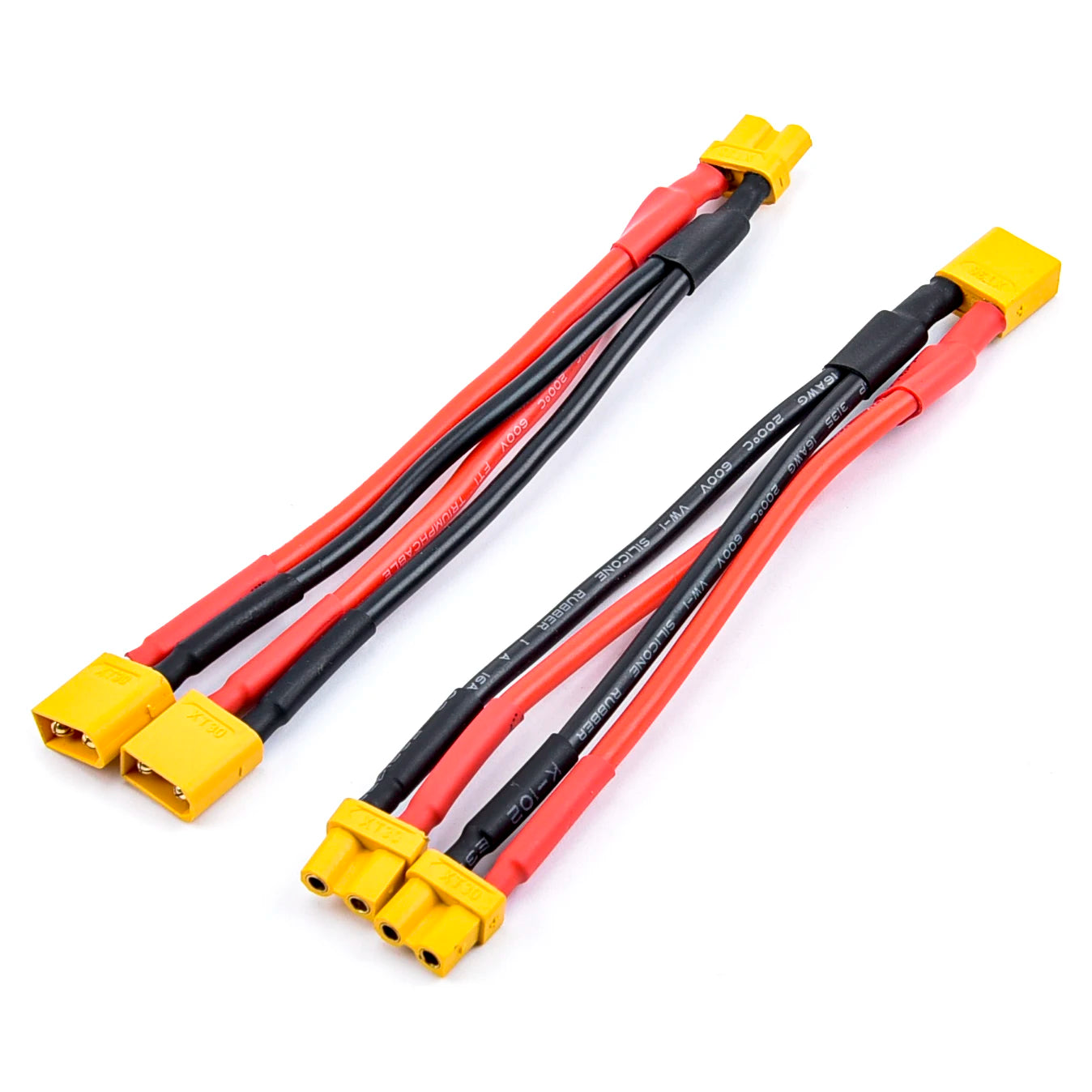 FPV Drone Battery Charger Cable, XT30 xT-30 Parallel cable wire Y lead 18AWG 10CM