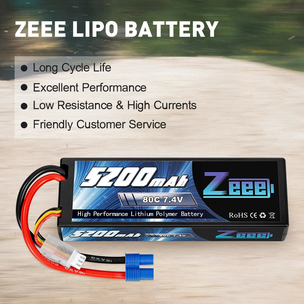 ZEEE LIPo BATTERY Long Cycle Life Excellent Performance Low Resistance &