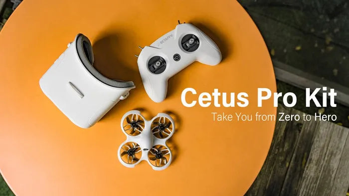 BETAFPV Cetus Pro/Cetus FPV Kit - Indoor Racing Drone BNF/RTF Frsky D8 Lite Radio 2 SE Transmitter 5.8G 14DBI VR02 Goggles VTX 14 BETAFPV Cetus Pro/Cetus FPV Kit, it comes with built-in 5.8G 14DBI high-quality antennas .