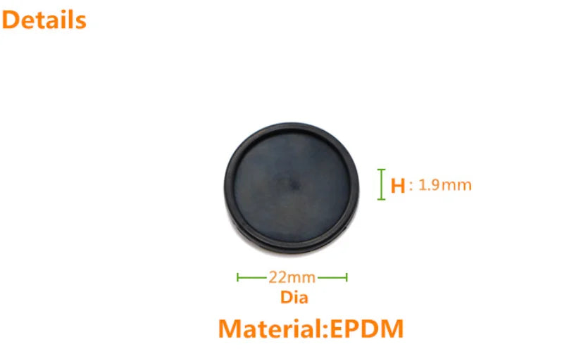 50PCS Agriculture Sprinkler Head, Details Ih: 1.9mm 22mm: Dia Material:EP