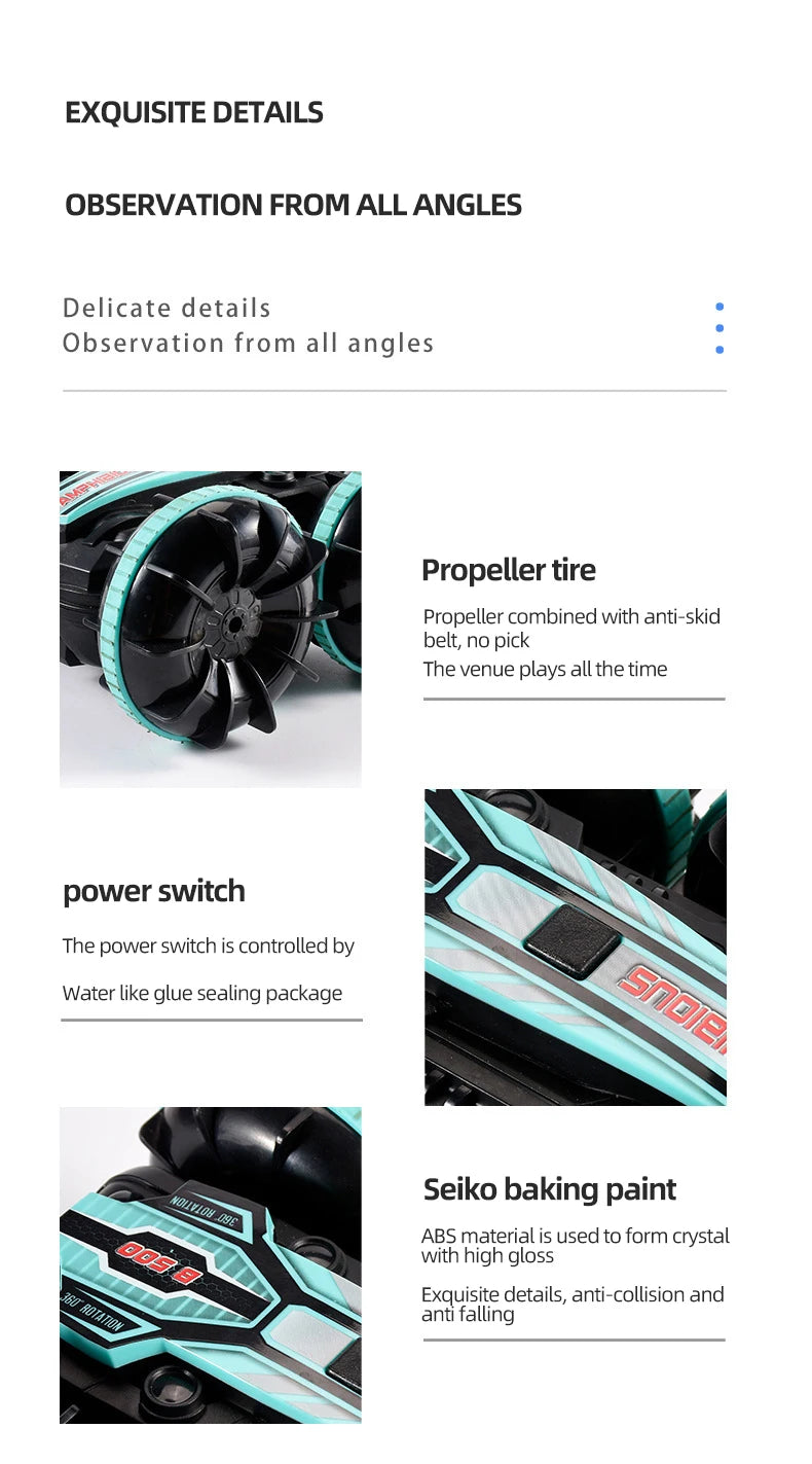 Newest High-tech Remote Control Car, EXQUISITE DETAILS OBSERVATION FROM ALL ANGLES