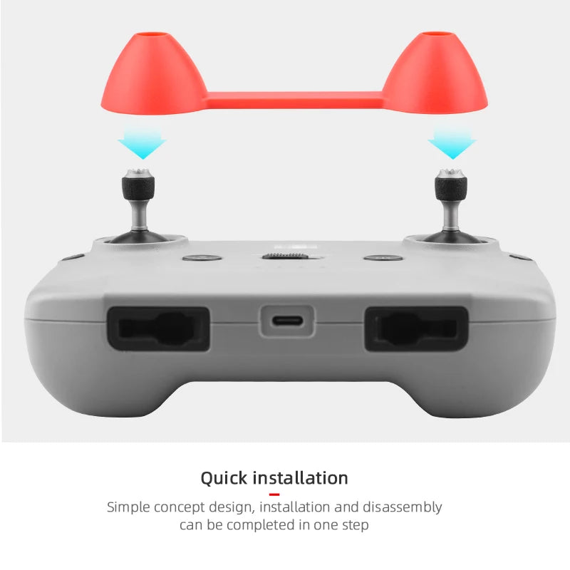 Remote Control Joystick Cover for DJI Mavic 3/Mini 2/MINI 3 PRO Thumb Rocker Holder Stick Protector for Mavic Air 2/2S Drone 16 Quick installation Simple concept design; installation and disassembly can be completed in one