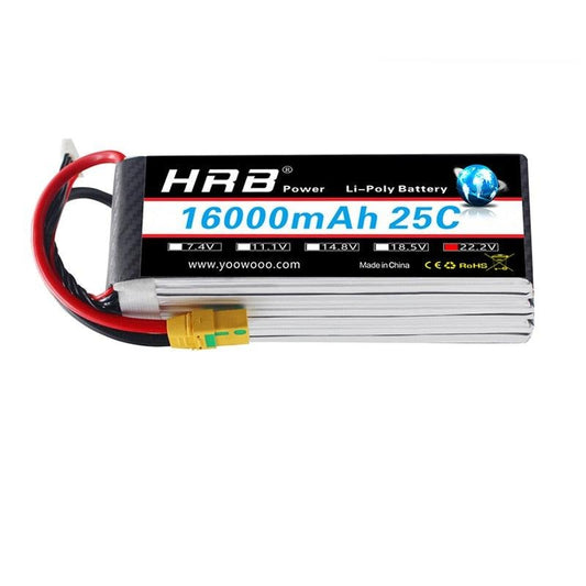 HRB Lipo 6S Battery 16000mah - 22.2V AS150 XT150 XT90 XT90-S Deans T XT60 EC5 RC Multicopter Airplane Helicopter Skateboard Parts