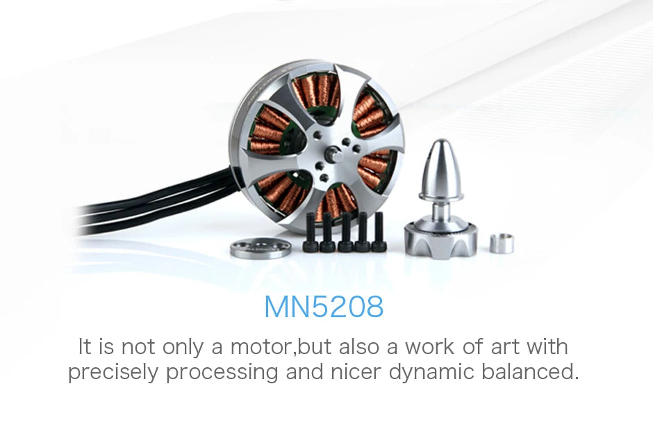 T-motor MN5208 KV340 Motor - 4-6S 4.1KG Thrust High quality Tiger Brushless Motor For UAV Drones Quadcopters Multi-rotor Professional Boats 8 T-motor, Tiger Brushless Motor For UAV Drone