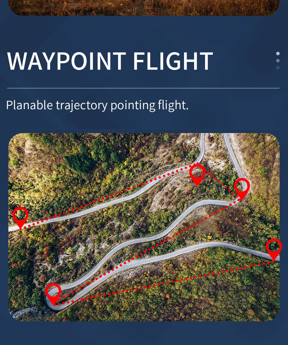 SG907 MAX Drone, WAYPOINT FLIGHT Planable trajectory: