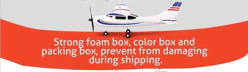 Park10 RC Airplane, foam box, color box and packing Gkroggfoapevencolor boaraaging