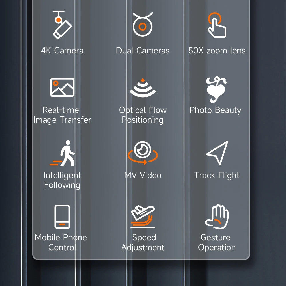 F183 Drone - 4K dual HD Camera Remote Control optical flow Quadcopter Toys 16 F183 Drone, 4k camera dual cameras 50x zoom lens real-time optical flow