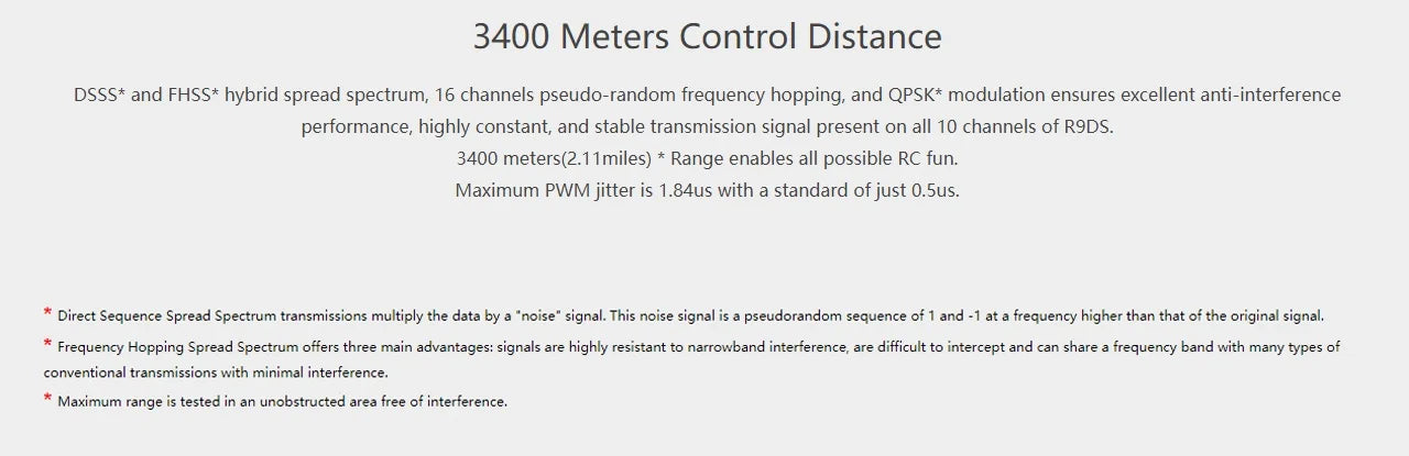 Radiolink mini osd R12DSM R9DS R8FM R8EF R8FM R6DSM R6FG R8SM R7FG SUI04 Rc Receiver 2.4G Signal for RC Transmitter 45 3400 meters(2.11miles) Range enables all possible RC fun .