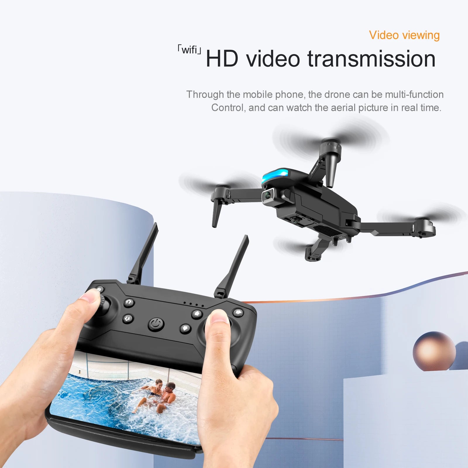 S85 Drone, the drone can be multi-function control, and can watch the aerial