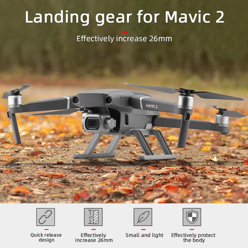 Quick Release Landing Gear, Mavic 2 Quick release Effectively Small and light Effectively protect design increase 26mm the body