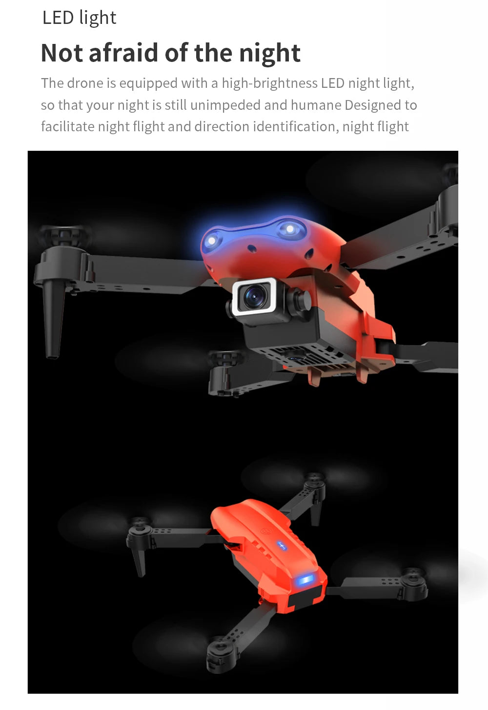 XYRC K3 Mini Drone - 4k HD Wide-Angle Dual Camera WIFI Fpv Air Pressure Altitude Hold Foldable Quadcopter RC Dron Gifts 32 XYRC K3 Mini Drone, drone is equipped with a high-brightness led night light