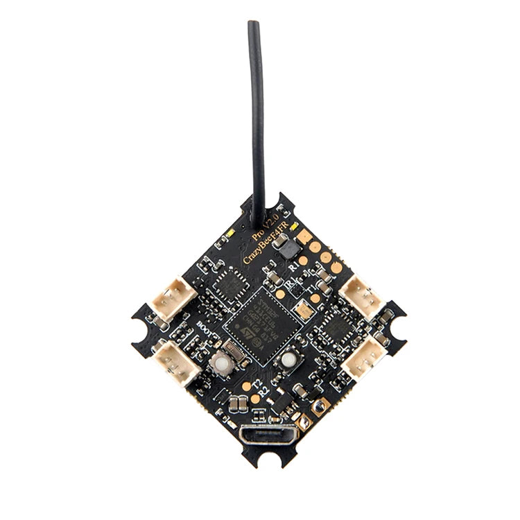 Happymodel Crazybee F4 PRO V3.0 Flight Controller - Blheli_S 10A 2-4S ESC Flysky Frsky Receiver for 4K RC FPV Camera Drone Larva X 13 Happymodel Crazybee F4 PRO V3.0 Flight Controller, 80 Y 030 VZ0 CrazyBccFAFR Door