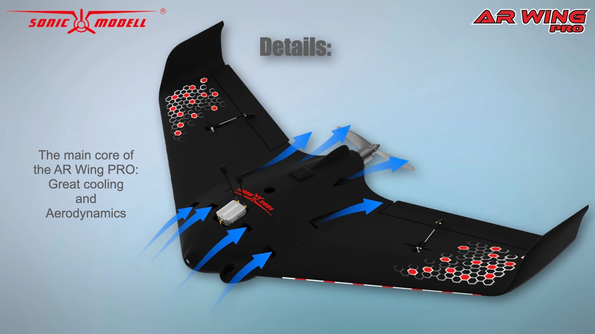 the main core of the AR PRO: Great cooling and Aerodynamics Wing @)