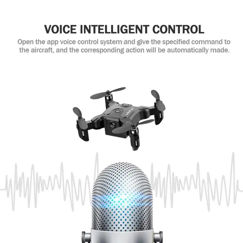 Mini Drone, voice intelligent control open the app voice control system and give the specified command