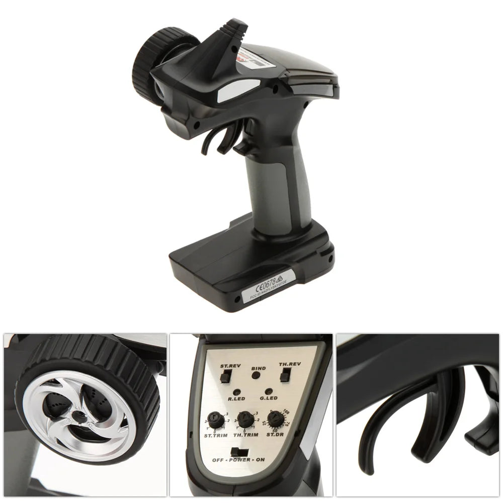 Flysky FS-GT2E AFHDS 2A 2.4g 2CH Radio System Transmitter for RC Car Boat with FS-A3 Receiver (With Gift box) 32 TREV TA.REV RUAD R-LED LED STTRIM Th.