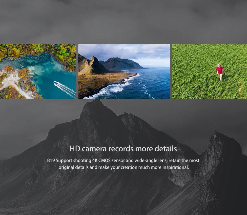 MJX B19 Drone, HD camera records more details B19 Support shooting 4K CMOS sensor and wide-angle