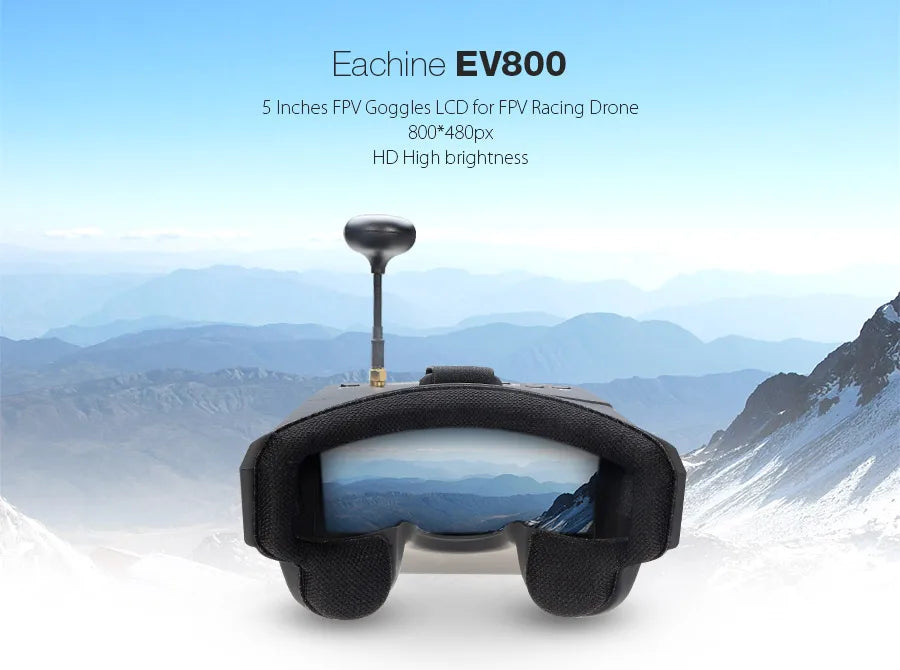Eachine Ev8O0 5 Inches FPV Goggles LCD for 