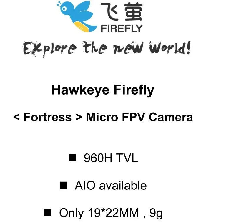 Hawkeye Firefly Fortress Micro FPV Camera, 73 fireFLy Explore the @EW Worl! Hawkeye Firefly For