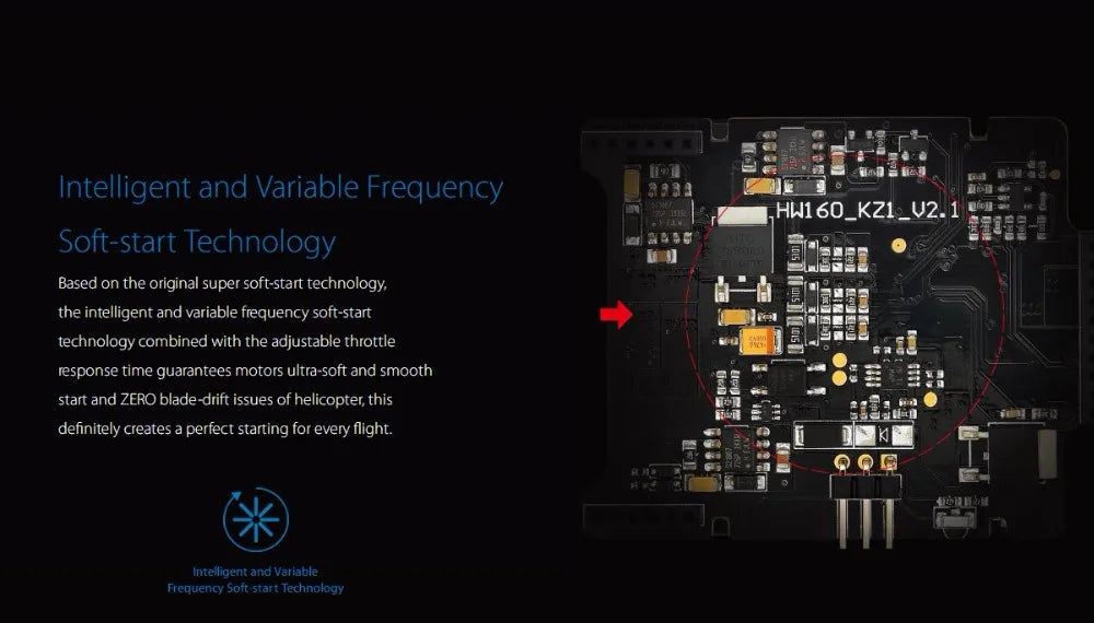 Hobbywing Platinum HV 200A V4.1 ESC, Intelligent and Variable Frequency HWI60_KZI_V2 Soft-