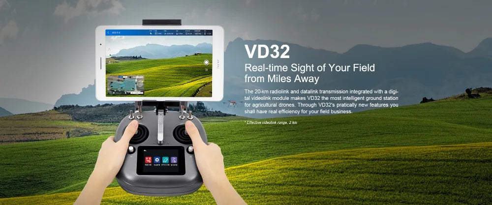 SIYI VD32 remote control, VD32 Real-time Sight of Your Field from Miles Away The 20-