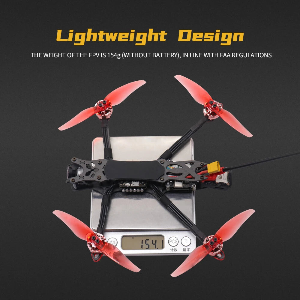 TCMMRC Night Phoenix, Lightweight Design THE WEIGHT OF THE FPVIS (WITHOUT BATTERY