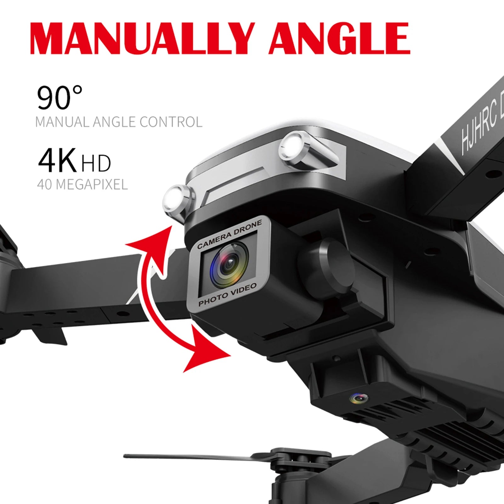 HJ95 Drone, manual angle 909 manual angle control 4khd 40 megapixel
