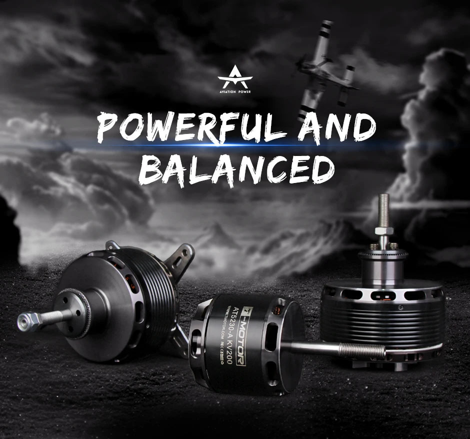 T-motor AT5220-B KV380 Motor - 465g Thrust 20-25CC Outrunner Brushless Motor For RC FPV Fixed Wing Drone Airplane Aircraft Quadcopter Multicopter 6 T-motor, RC Parts & Accs : Motors Quantity : 1
