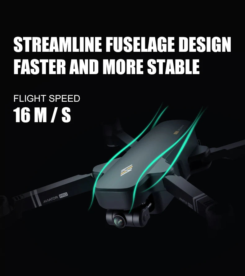 8811 Pro Drone, STREAMLINE FUSELAGE DESIGN FASTER AND MORE STABLE FLIGHT SPE