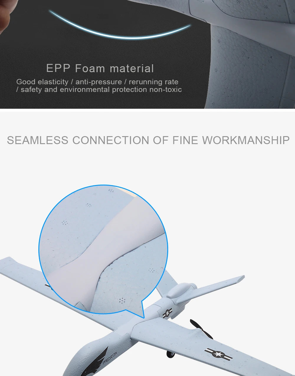 EPP Foam material Good elasticity anti-pressure rerunning rate safety and environmental protection