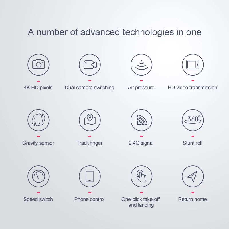 JINHENG XT6 Mini Drone - 4K 1080P HD Camera WiFi Fpv Air Pressure Altitude Hold Foldable Quadcopter RC Dron Kid Toy Boys GIfts 32 JINHENG XT6 Mini Drone, advanced technologies in one 4k hd pixels dual camera switching air