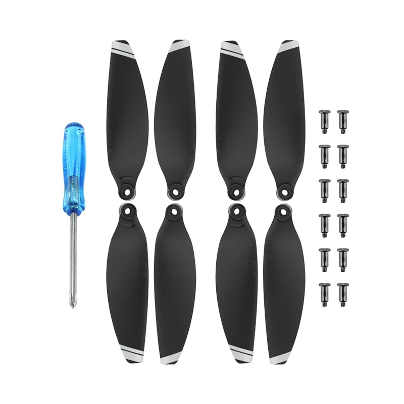 4/8pcs 4726 Propeller for DJI Mini 2/Mini SE Drone Light Weight Props Blade Replacement Wing Fans Parts for DJI Mini 2 Accessory 51 4/8pcs 4726 Propeller, Black Silver, Black Gold, White Red, White Blue, White Yellow