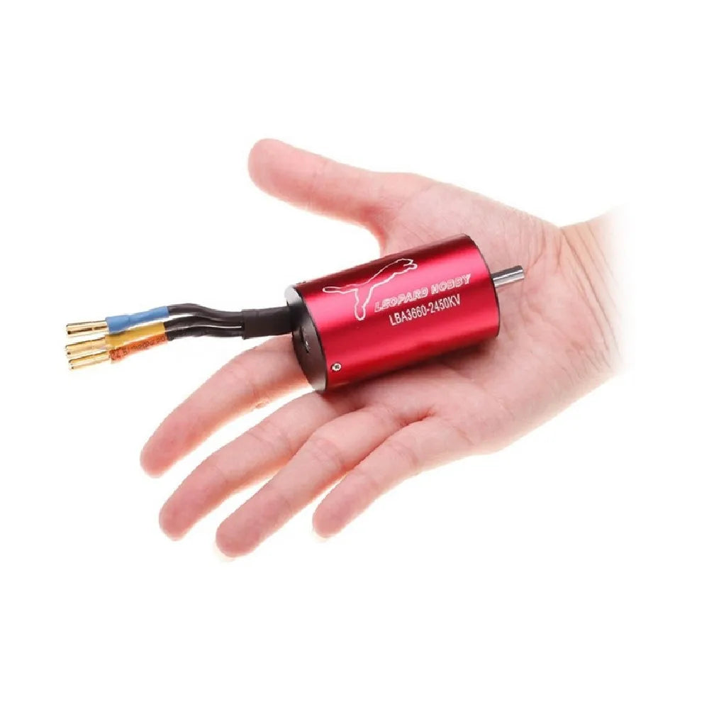 Leopard Hobby LBA3660/10T 2450KV 2 pole Inrunner Brushless Motor for RC Cars Remote control boat 7 Inoby @socaid = ) 2450kv LBA366