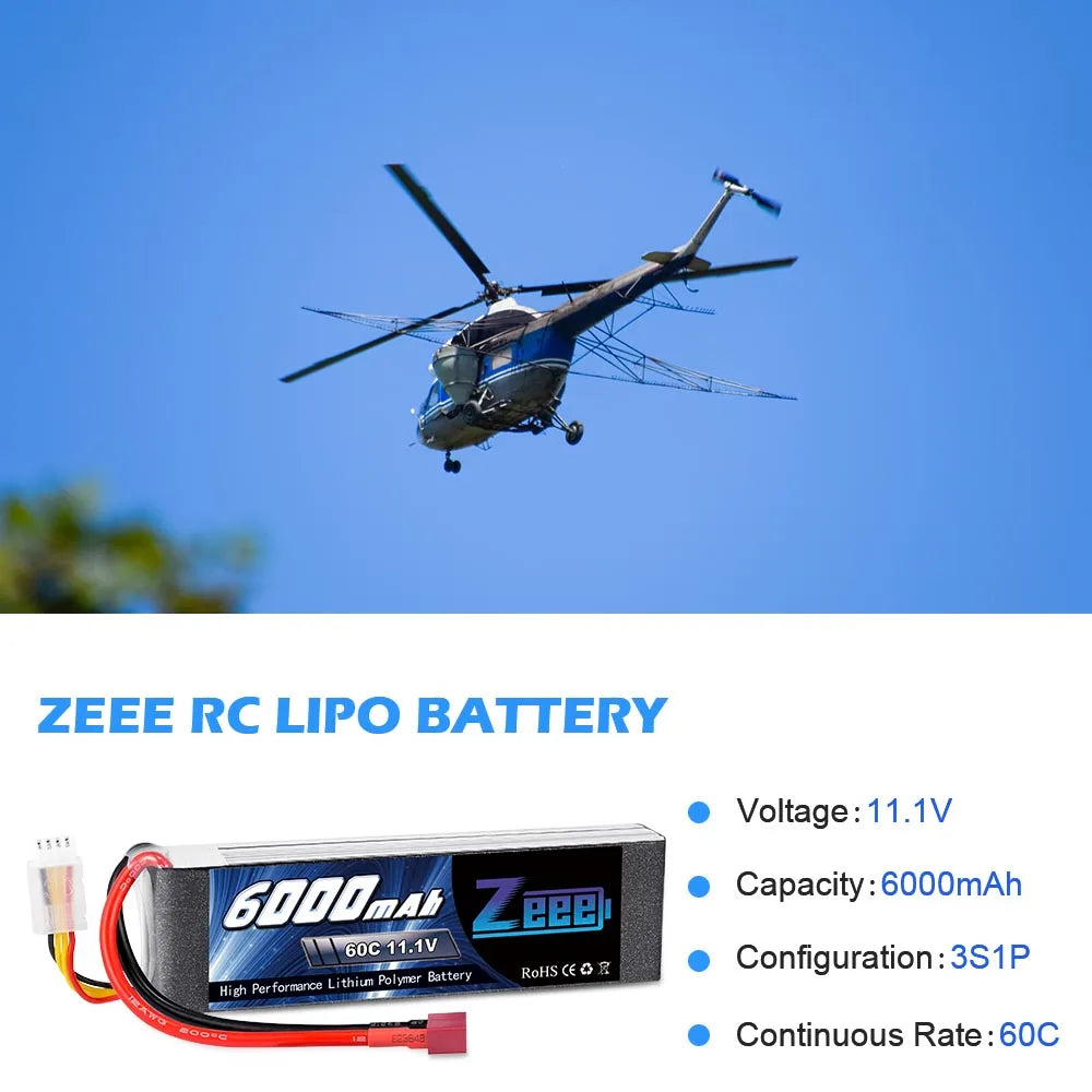 Zeee Lipo Battery, ZEEE RC LIPO BATTERY Capacity: 600OmAh 60
